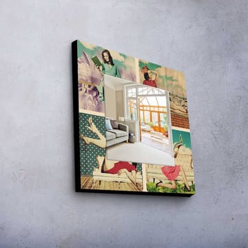 Dekorspeil 50x50 cm - Flerfarget - Interiør - Speil - Veggspeil