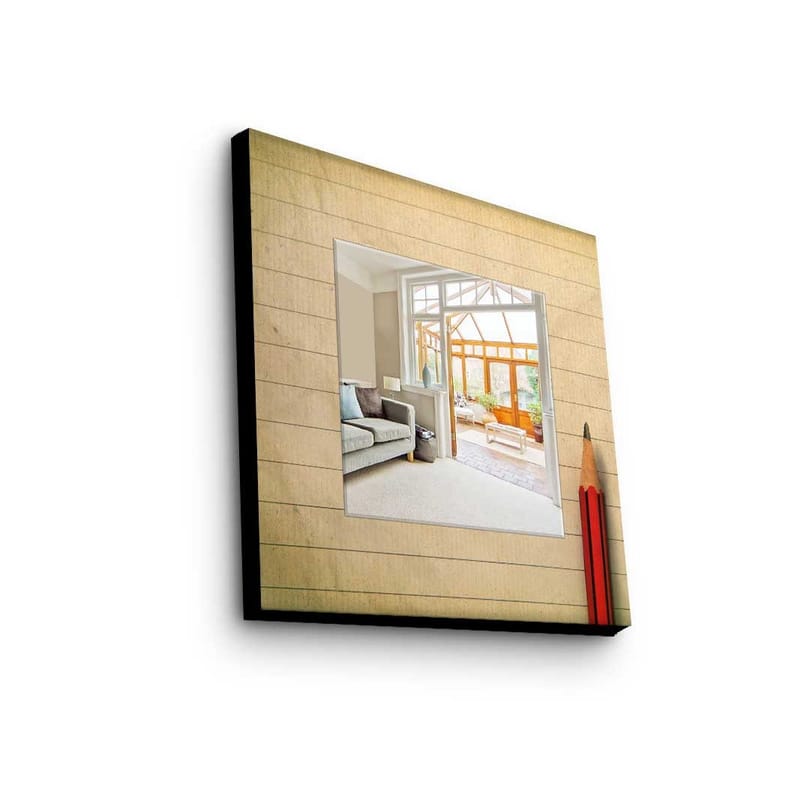 Dekorspeil 50x50 cm, Flerfarget