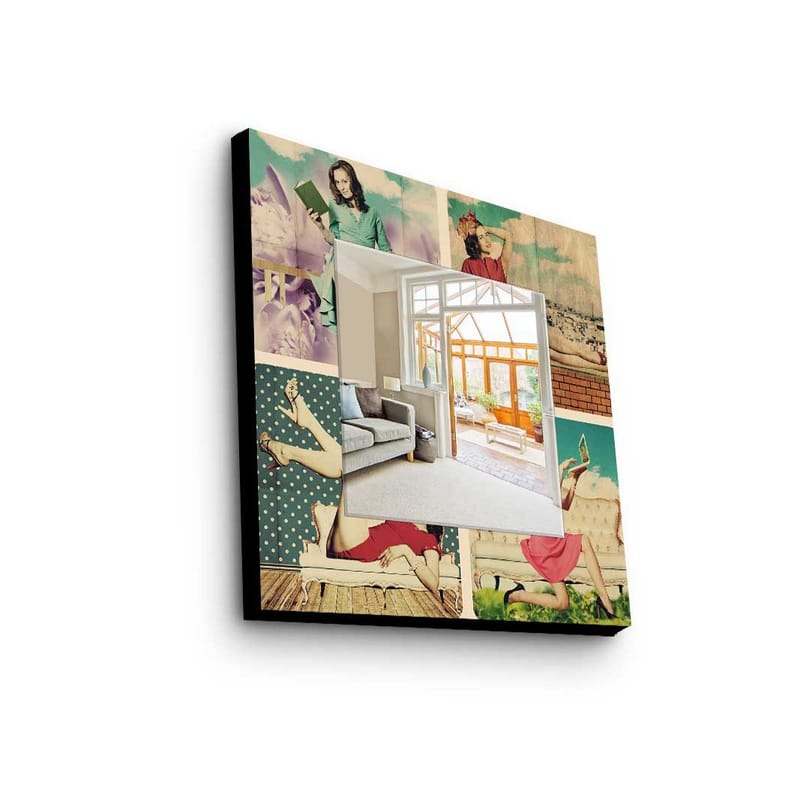 Dekorspeil 50x50 cm, Flerfarget