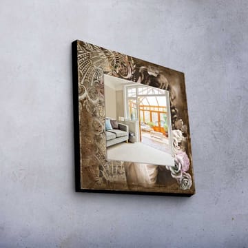 Dekorspeil 50x50 cm - Flerfarget - Interiør - Speil - Veggspeil