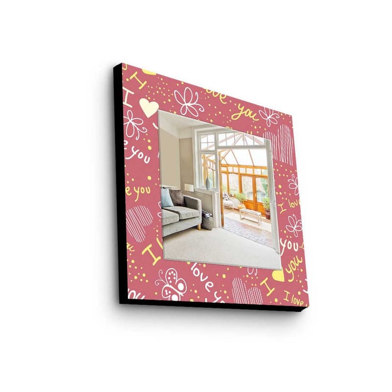 Dekorspeil 50x50 cm, Flerfarget