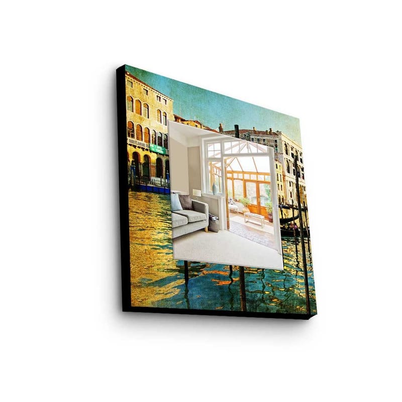 Dekorspeil 50x50 cm, Flerfarget