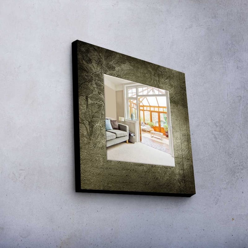 Dekorspeil 50x50 cm - Flerfarget - Interiør - Speil - Veggspeil