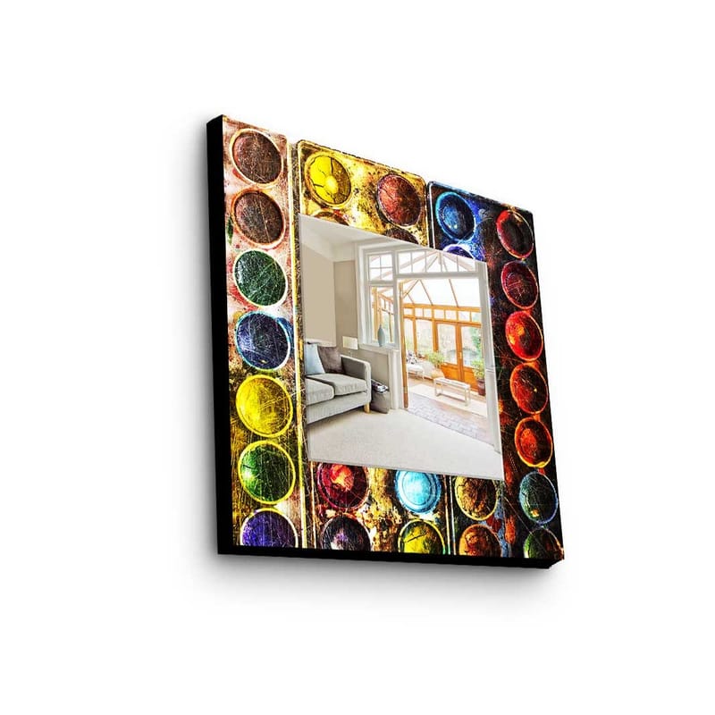 Dekorspeil 50x50 cm, Flerfarget