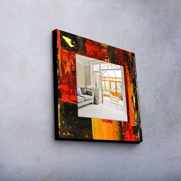 Dekorspeil 50x50 cm - Flerfarget - Interiør - Speil - Veggspeil