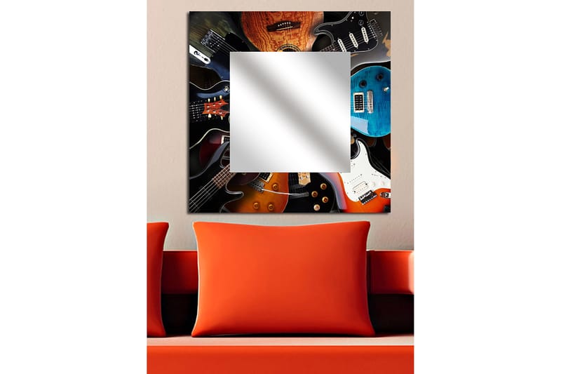 Dekorspeil Krasnaja 50x50 cm Music - Plexiglass / flerfarget - Gangspeil - Veggspeil