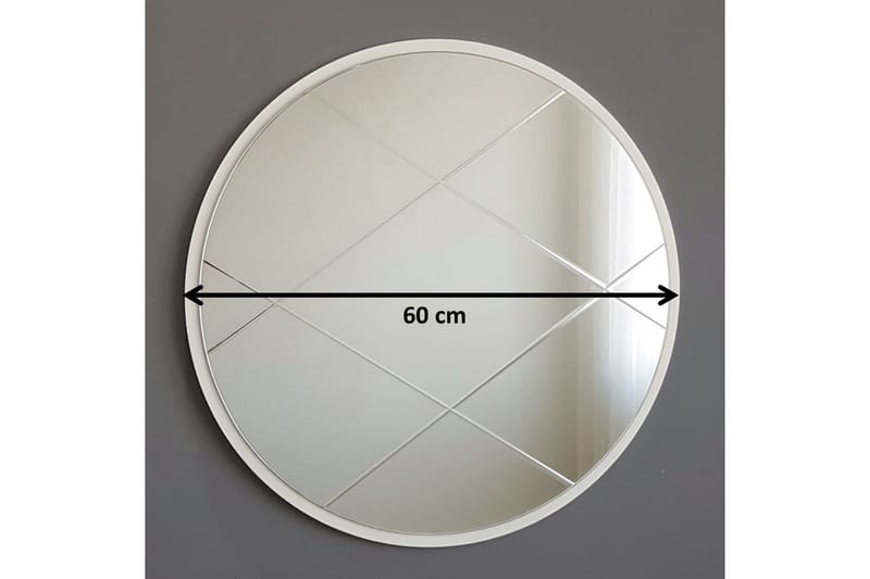 Delance Dekorasjonsspeil 60 cm - Sølv - Interiør - Speil - Veggspeil