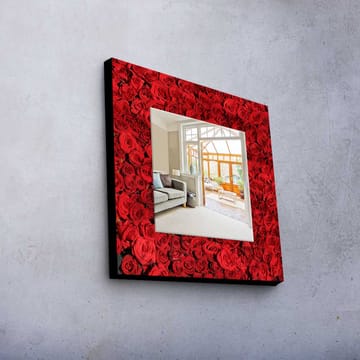 Denisova Dekorspeil 50x50 cm Christmas - Speilglass / stoff / flerfarget - Interiør - Speil - Veggspeil