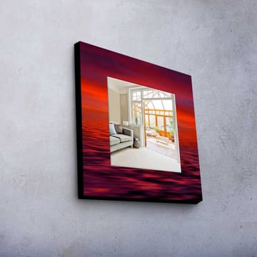 Denisova Dekorspeil 50x50 cm Christmas - Speilglass / stoff / flerfarget - Interiør - Speil - Veggspeil