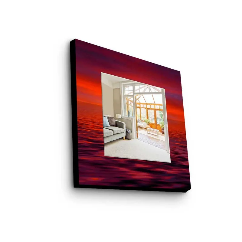 Denisova Dekorspeil 50x50 cm Christmas, Speilglass / stoff / flerfarget