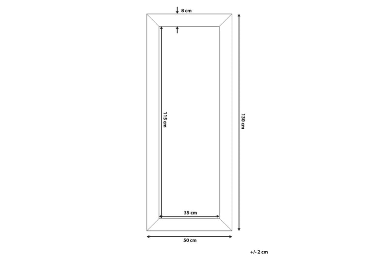 Derval Speil 50 cm - Sølv - Interiør - Speil - Veggspeil