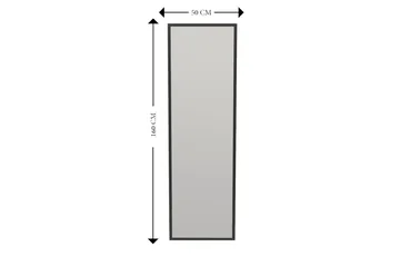 Falesia Speil 50 cm Rektangulær - Svart - Interiør - Speil - Veggspeil