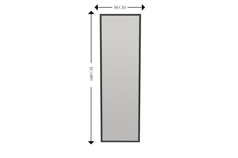Falesia Speil 50 cm Rektangulær - Svart - Interiør - Speil - Veggspeil