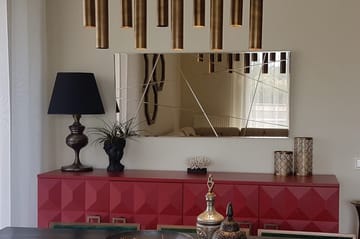 Fellwock Dekorasjonsspeil 62 cm - Sølv - Interiør - Speil - Veggspeil