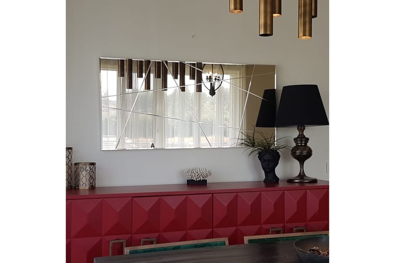 Fellwock Dekorasjonsspeil 62 cm - Sølv - Interiør - Speil - Veggspeil