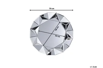 Habay Speil 70 cm - Sølv - Interiør - Speil - Veggspeil