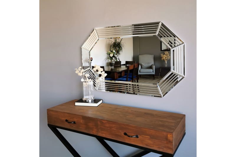 Hacher Dekorasjonsspeil 60 cm - Sølv - Interiør - Speil - Veggspeil