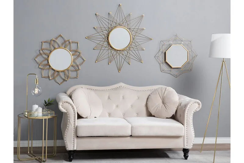 Hillion Speil 50 cm, Gull