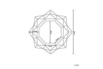 Hillion Speil 50 cm - Gull - Interiør - Speil - Veggspeil
