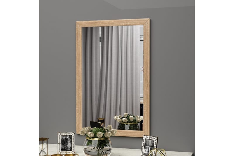 Iuydu Speil 50 cm Rektangulær, Tre/Natur