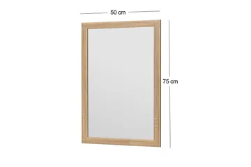 Iuydu Speil 50 cm Rektangulær - Tre/Natur - Interiør - Speil - Veggspeil