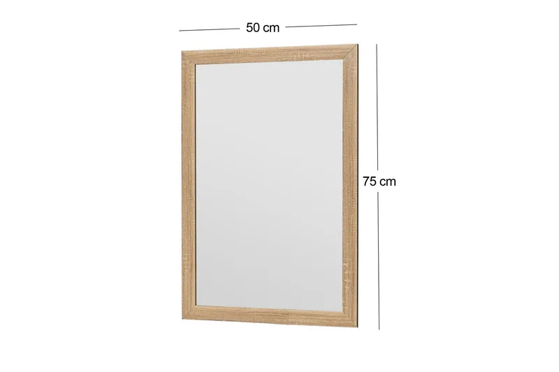 Iuydu Speil 50 cm Rektangulær - Tre/Natur - Interiør - Speil - Veggspeil