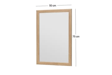 Iuydu Speil 50 cm Rektangulær - Tre/Natur - Interiør - Speil - Veggspeil