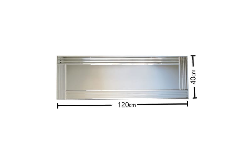 Jakerah Dekorasjonsspeil 120 cm - Sølv - Interiør - Speil - Veggspeil