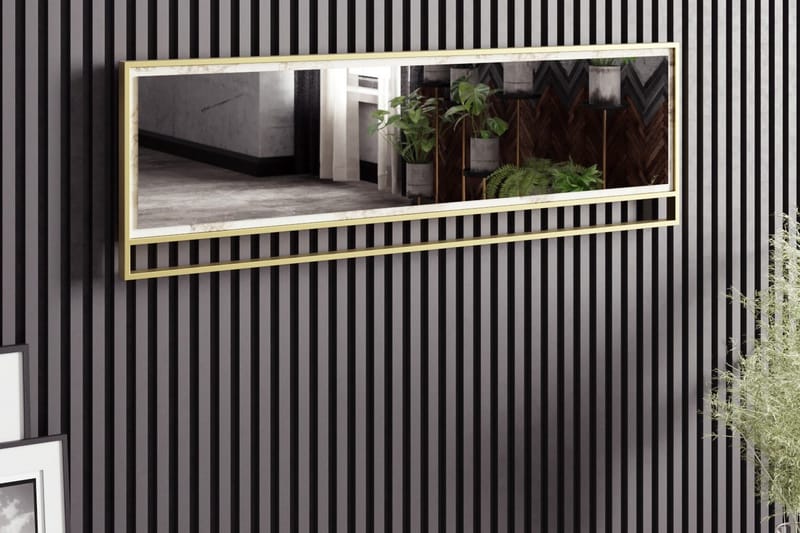 Lachasity Speil 122 cm, Gull|Hvit