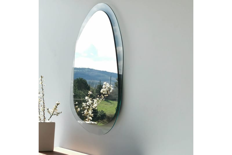 Lepinas asymmetrisk veggspeil 55x75 cm - Herdet Glass - Interiør - Speil - Veggspeil