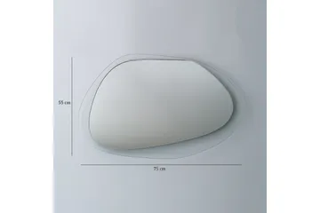 Lepinas asymmetrisk veggspeil 55x75 cm - Herdet Glass - Interiør - Speil - Veggspeil