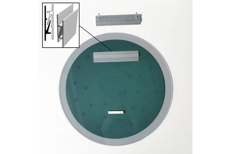 Lepinas Veggspeil Rund 65 cm - Herdet Glass - Interiør - Speil - Veggspeil