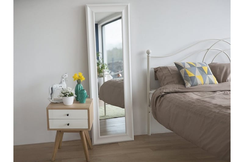 Lunel Speil 51 cm, Hvit