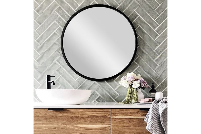 Mirror Svart - Metall/Svart - Interiør - Speil - Veggspeil