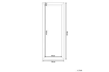 Norelia Speil 50x130 cm - Gull - Interiør - Speil - Veggspeil
