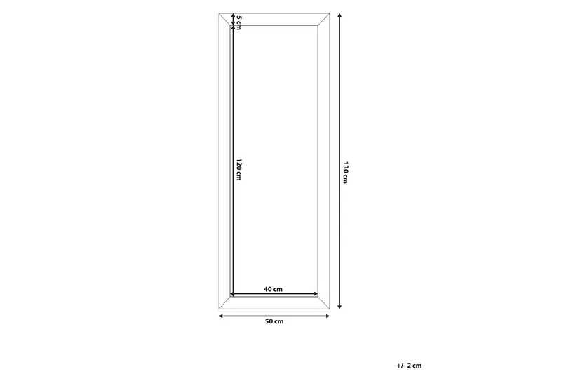 Norelia Speil 50x130 cm - Gull - Interiør - Speil - Veggspeil