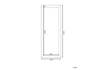 Norelia Speil 50x130 cm - Gull - Interiør - Speil - Veggspeil