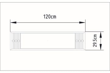Ocotla Veggspeil 90x22 cm - Hvit - Interiør - Speil - Veggspeil