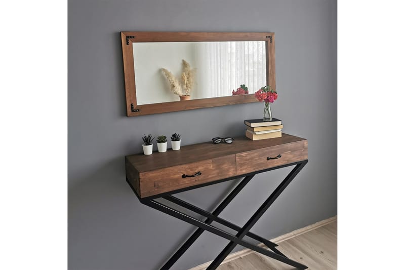 Oluwatise Dekorasjonsspeil 110 cm - Valnøtt - Interiør - Speil - Veggspeil