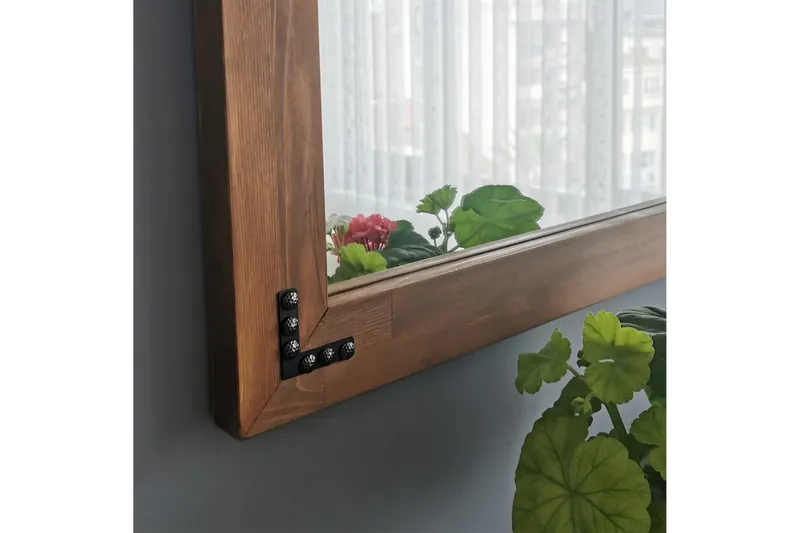 Oluwatise Dekorasjonsspeil 110 cm - Valnøtt - Interiør - Speil - Veggspeil