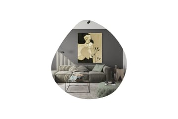 Omilo Speil 60 cm Asymmetrisk - Svart - Interiør - Speil - Veggspeil