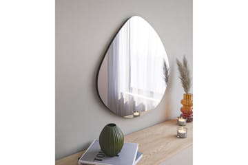 Omilo Speil 60 cm Asymmetrisk - Svart - Interiør - Speil - Veggspeil