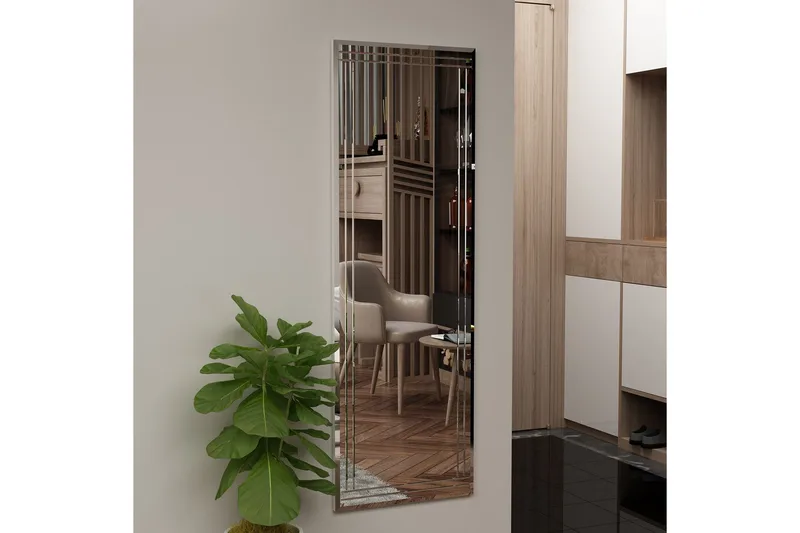 Pauli Speil 40 cm Rektangulær - Hvit - Interiør - Speil - Veggspeil