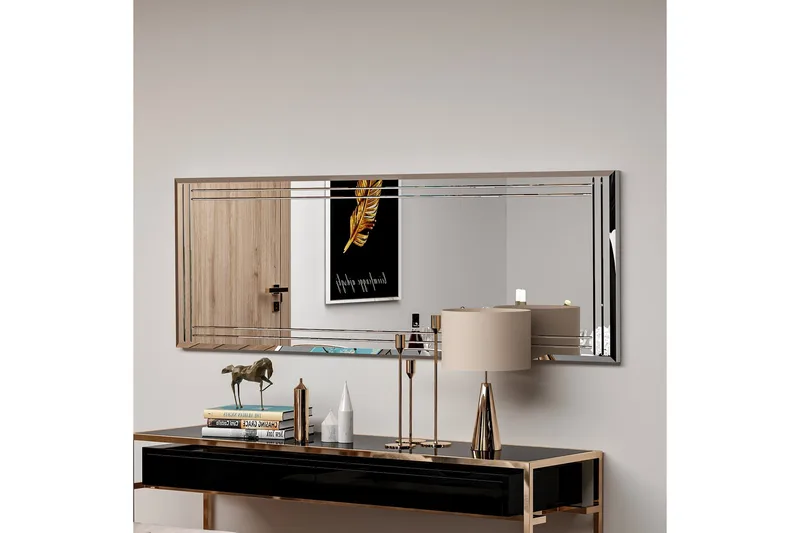 Pauli Speil 40 cm Rektangulær - Hvit - Interiør - Speil - Veggspeil