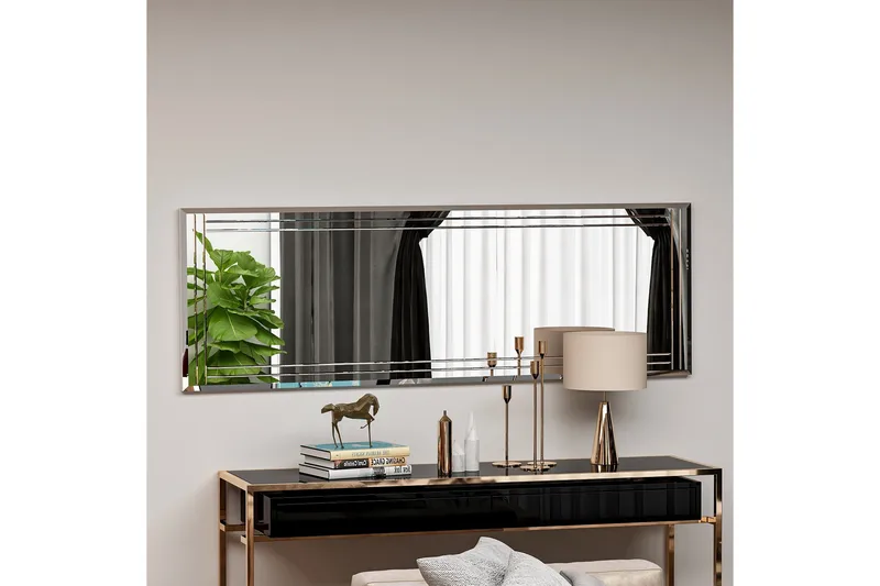 Pauli Speil 40 cm Rektangulær - Hvit - Interiør - Speil - Veggspeil