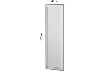 Pauli Speil 40 cm Rektangulær - Hvit - Interiør - Speil - Veggspeil