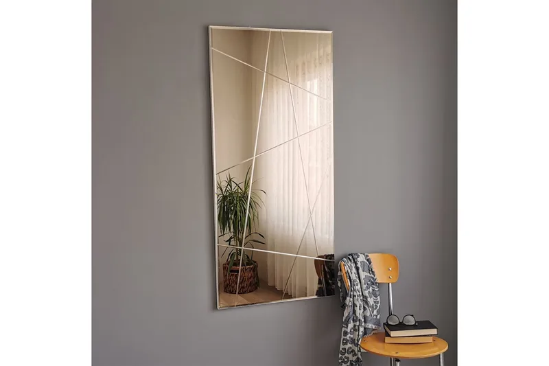 Petalcu Dekorasjonsspeil 130 cm - Sølv - Interiør - Speil - Veggspeil