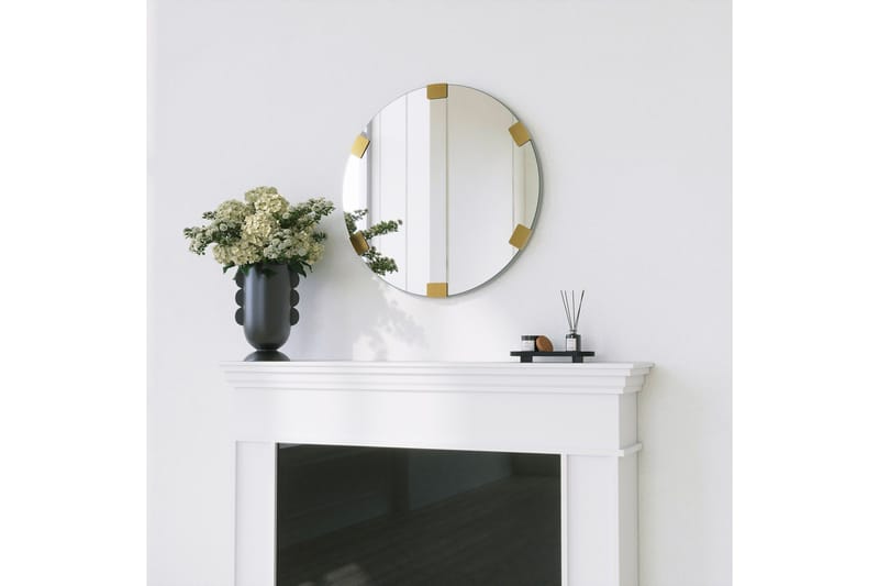 Porp Speil 60 cm Rund, Gull