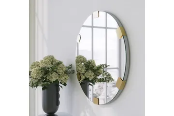 Porp Speil 60 cm Rund - Gull - Interiør - Speil - Veggspeil