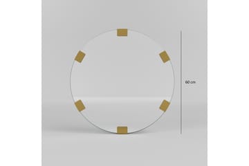 Porp Speil 60 cm Rund - Gull - Interiør - Speil - Veggspeil